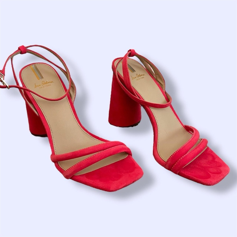 Sam Edelman Women's Kia Pink Velvet Heels